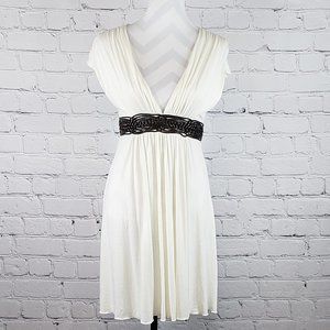 NWT Urban Behavior Medium Cream Dress With Belt